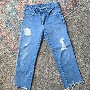 Distressed Blue Women's Jeans